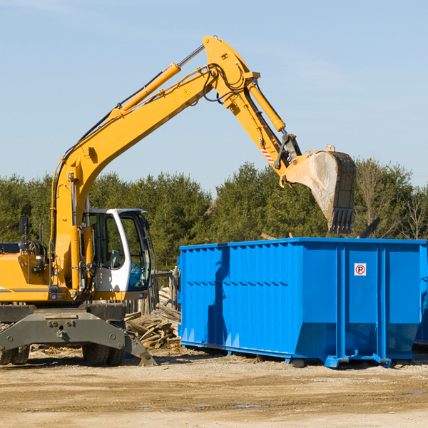 how many times can i have a residential dumpster rental emptied in Farmland